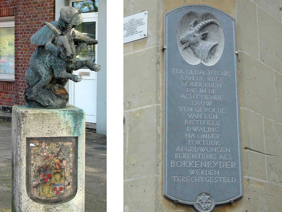 wikimedia bokkenrijders Schaesbergbeeld Valkenburg plaquette