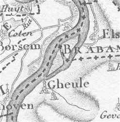 “De Baenje van Aelse” in 1950. Het hele gebied was toen één grasvlakte.
