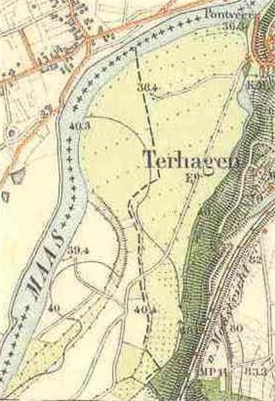 De Baendj met voetpaden in 1925.