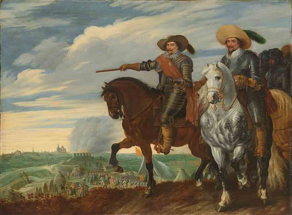 wikimedia Hillegaert Frederik Hendrik en Ernst Casimir bij het beleg van Den Bosch 1629 SK A 607